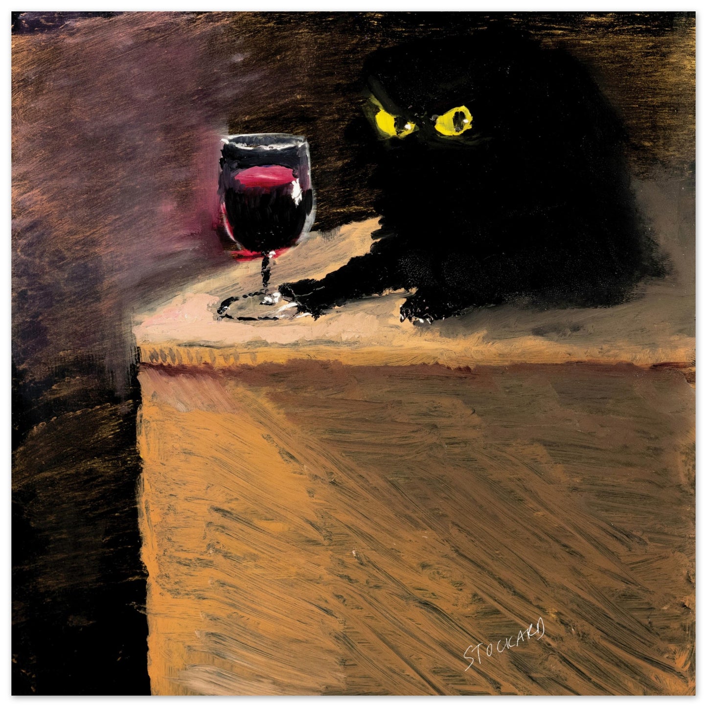 Official Vanessa Stockard 'Red Wine' - Museum-Quality Matte Paper Poster