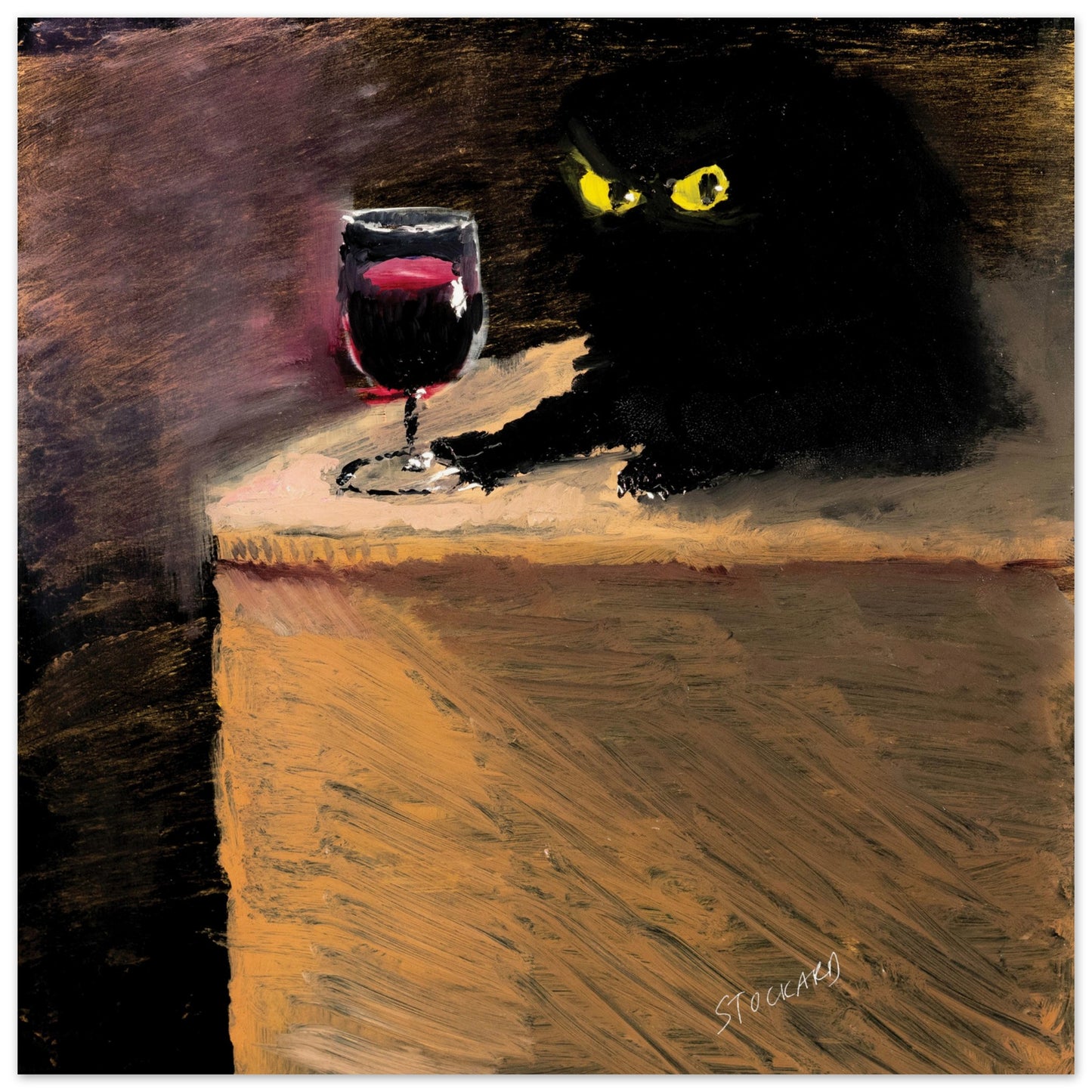 Official Vanessa Stockard 'Red Wine' - Museum-Quality Matte Paper Poster