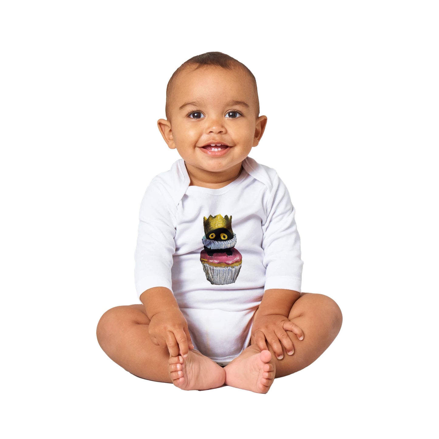 Official Vanessa Stockard 'Cake Stage' - Classic Baby Long Sleeve Bodysuit