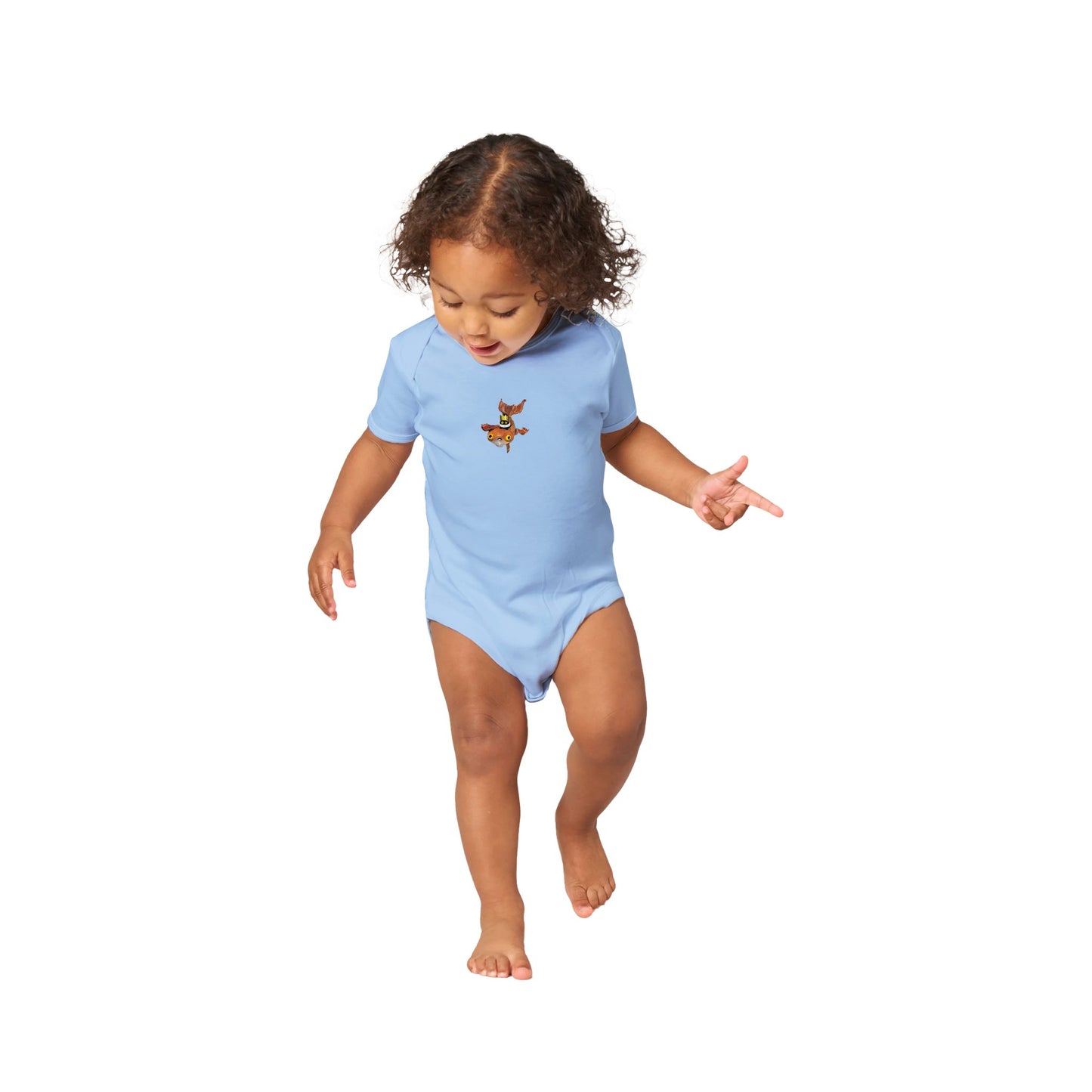 Official Vanessa Stockard 'Fishy Ship' - Classic Baby Short Sleeve Bodysuit