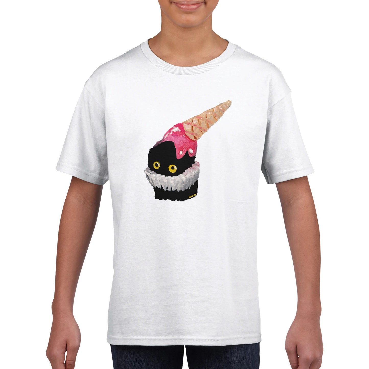 Official Vanessa Stockard 'Ice Cream Hat' - Classic Kids Crewneck T-shirt