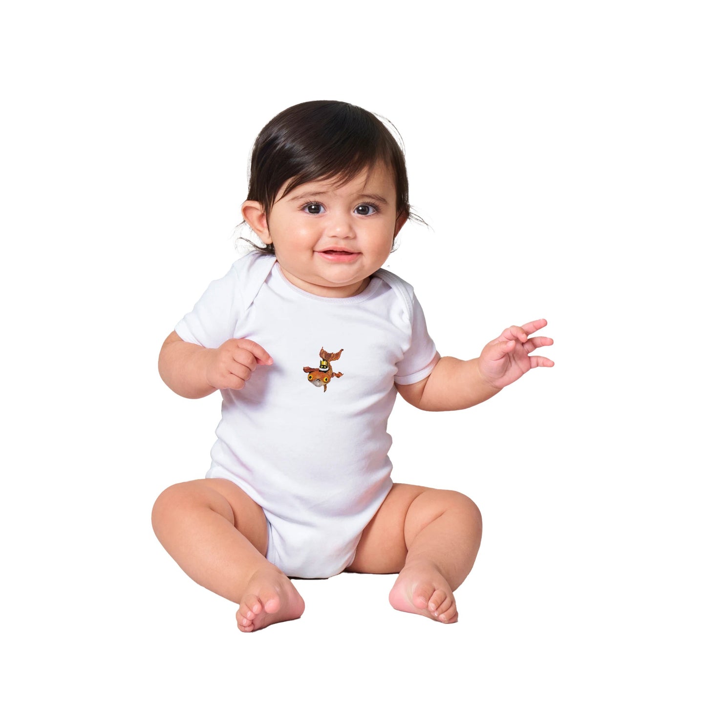 Official Vanessa Stockard 'Fishy Ship' - Classic Baby Short Sleeve Bodysuit