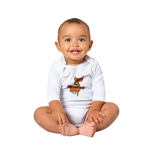 Official Vanessa Stockard 'Fishy Ship' - Classic Baby Long Sleeve Bodysuit