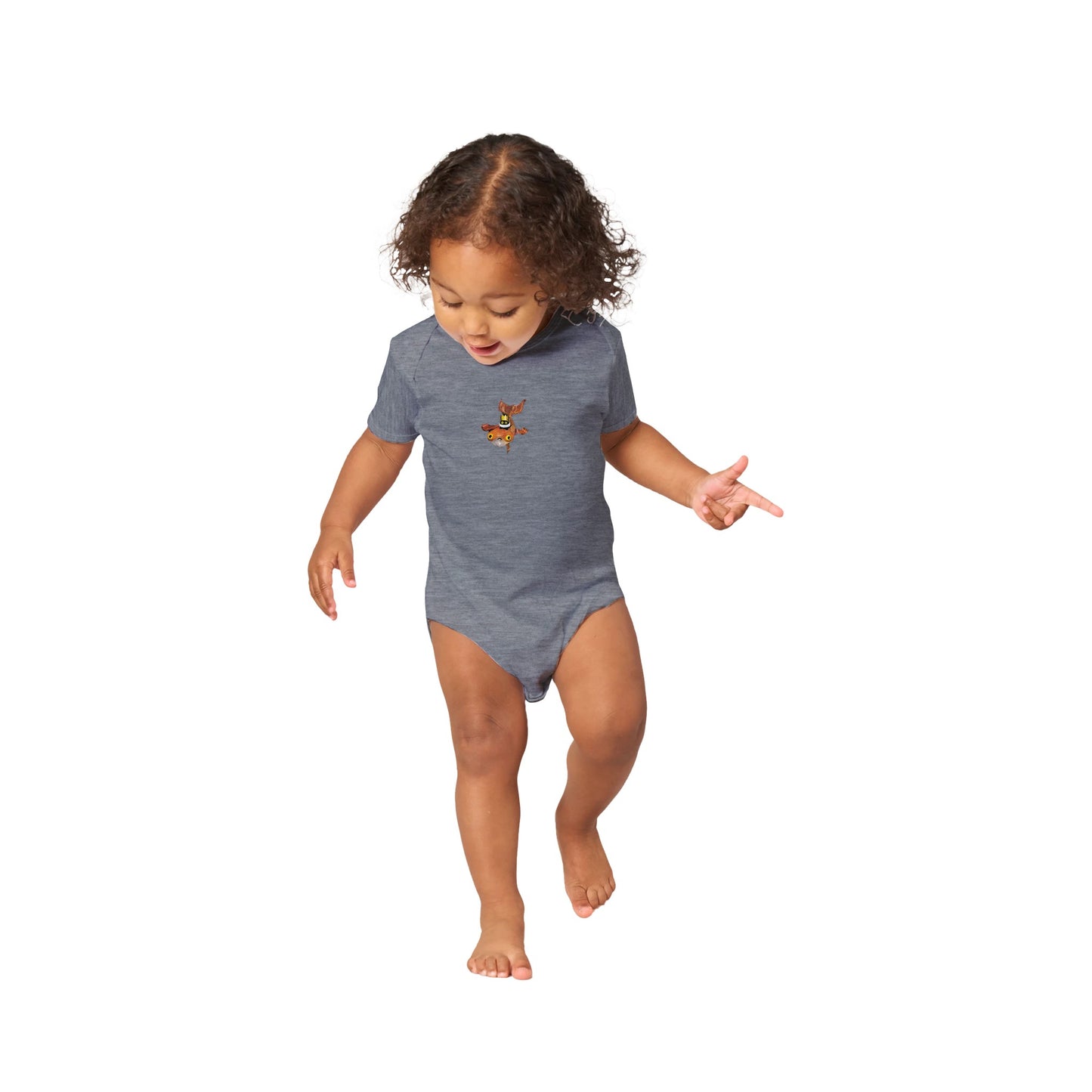 Official Vanessa Stockard 'Fishy Ship' - Classic Baby Short Sleeve Bodysuit