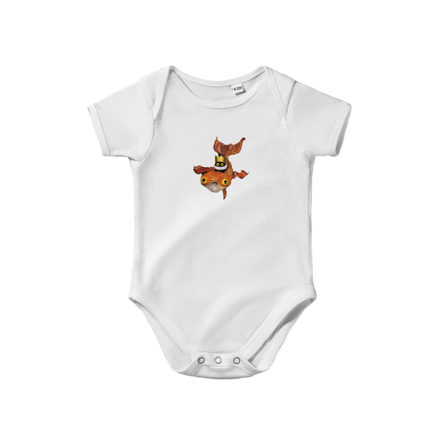 Official Vanessa Stockard 'Fishy Ship' - Classic Baby Short Sleeve Bodysuit