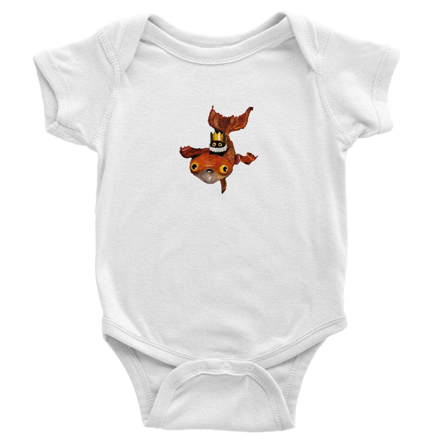 Official Vanessa Stockard 'Fishy Ship' - Classic Baby Short Sleeve Bodysuit