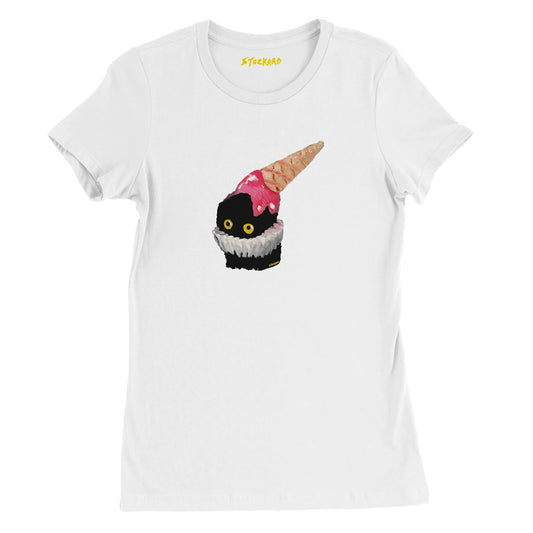 Official Vanessa Stockard 'Ice Cream Hat' - Premium Womens Crewneck T-shirt