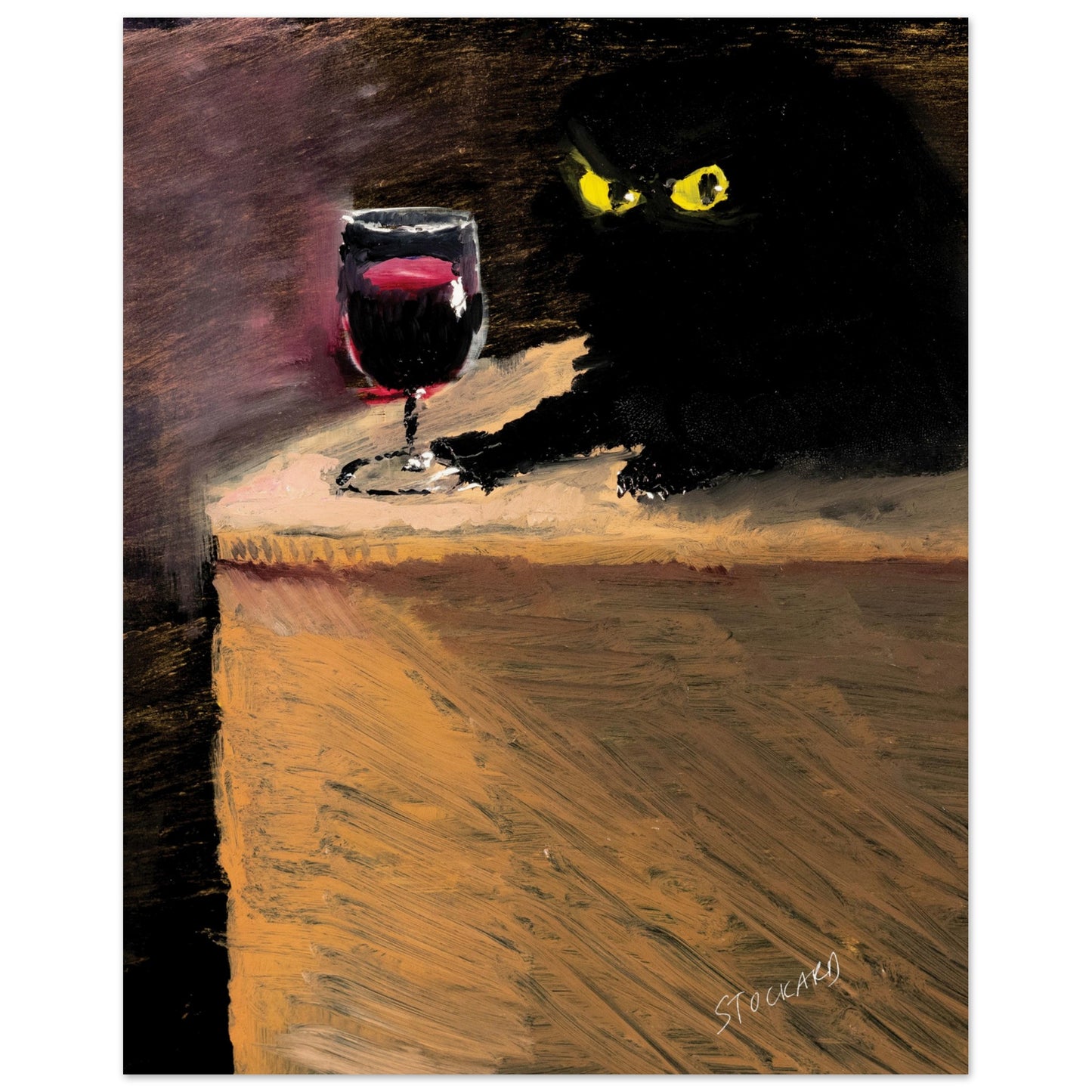 Official Vanessa Stockard 'Red Wine' -  Museum-Quality Matte Paper Poster