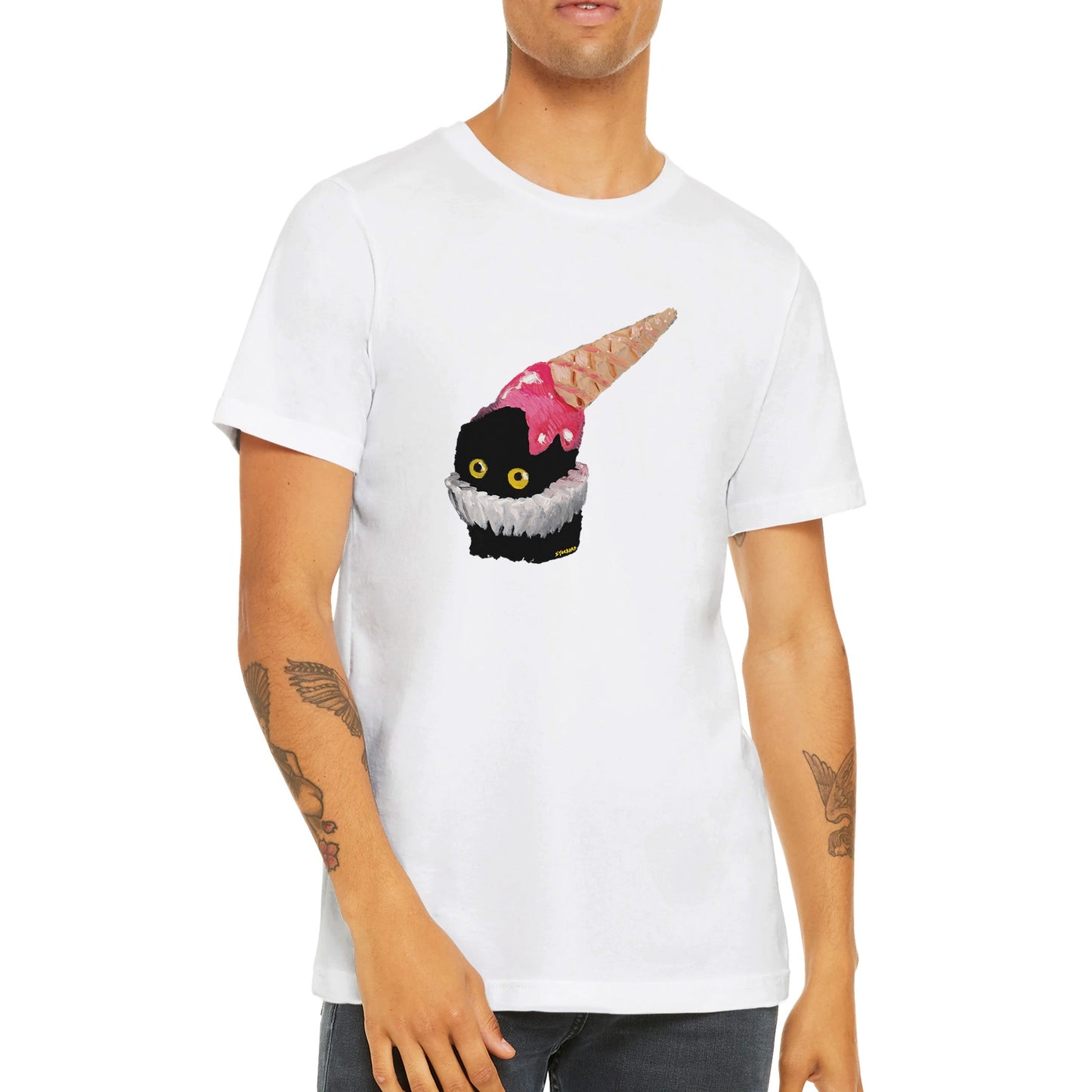 Official Vanessa Stockard 'Ice Cream Hat' - Premium Unisex Crewneck T-shirt