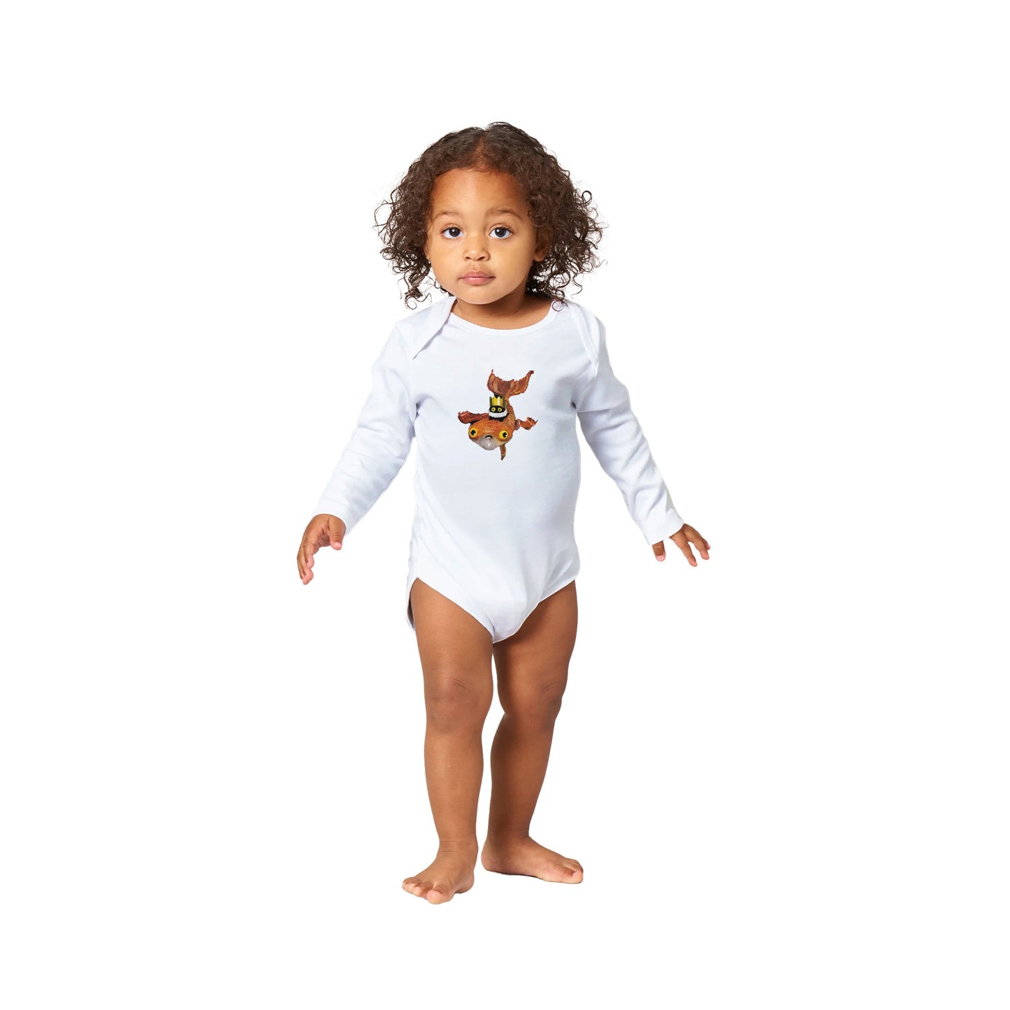 Official Vanessa Stockard 'Fishy Ship' - Classic Baby Long Sleeve Bodysuit